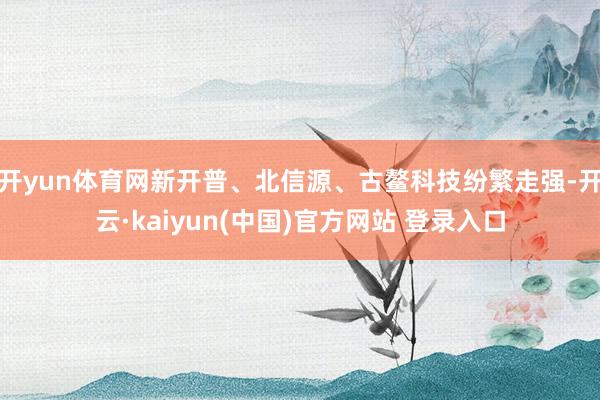 开yun体育网新开普、北信源、古鳌科技纷繁走强-开云·kaiyun(中国)官方网站 登录入口