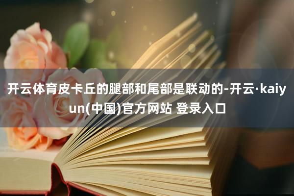 开云体育皮卡丘的腿部和尾部是联动的-开云·kaiyun(中国)官方网站 登录入口 开云体育皮卡丘的腿部和尾部是联动的-开云·kaiyun(中国)官方网站 登录入口